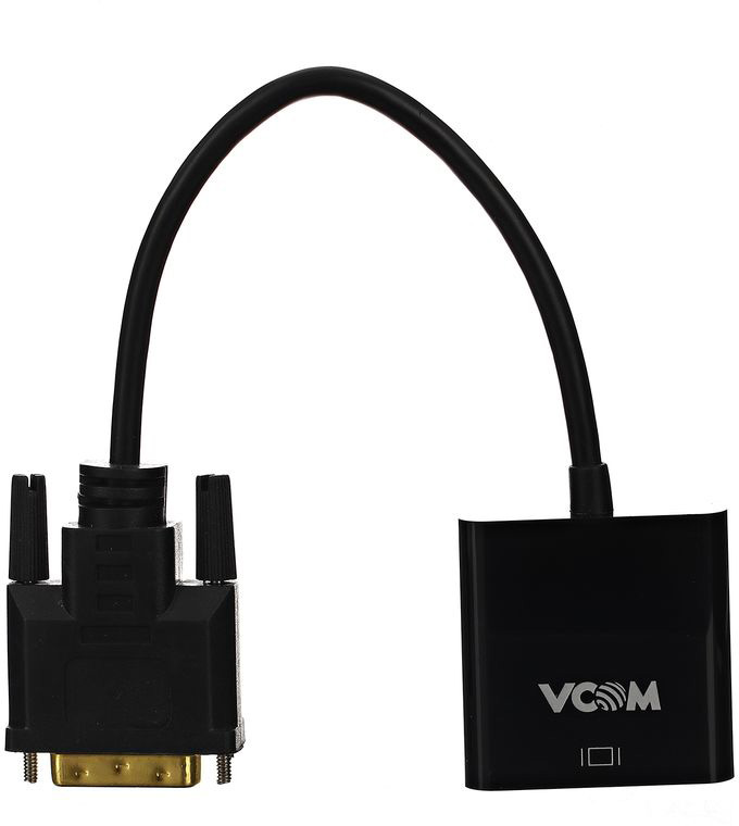 Кабель-переходник DVI-D 25M ---> VGA 15F VCOM <CG491> VCOM DVI-D 25M - VGA 15F (CG491)