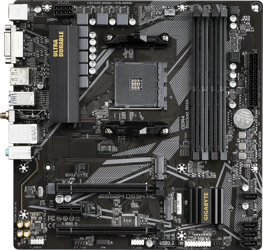 Материнская плата Gigabyte B550M DS3H AC 1.5