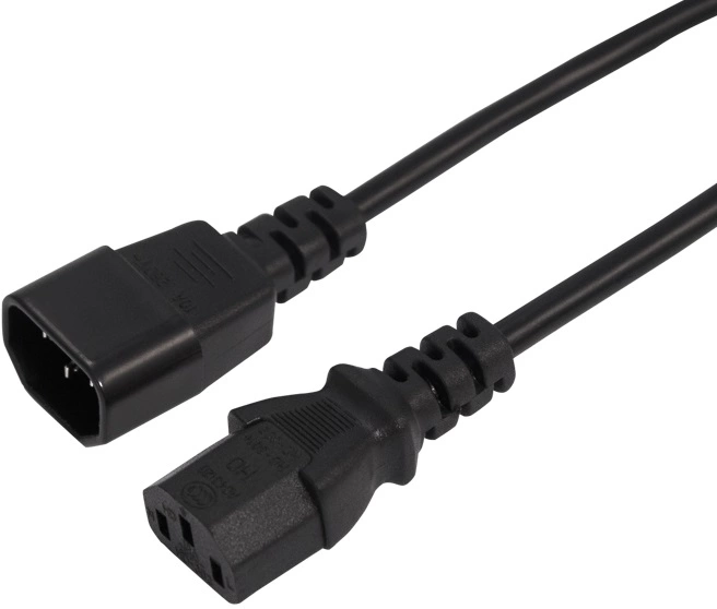 Шнур сетевой IEC 320 C13 – IEC 320 C14 3x1,0мм2, длина 5м REXANT