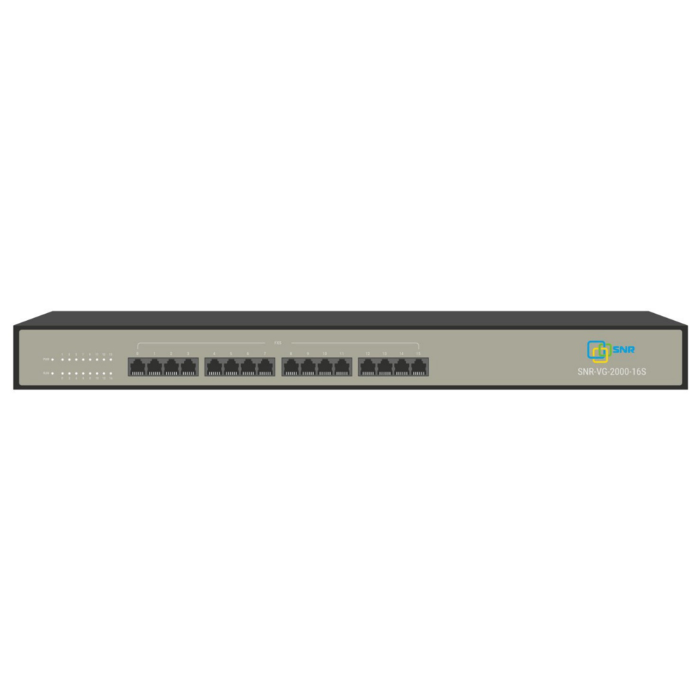 Шлюз VoIP SNR, 16 FXS, 4 RJ45, 16 SIP аккаунтов