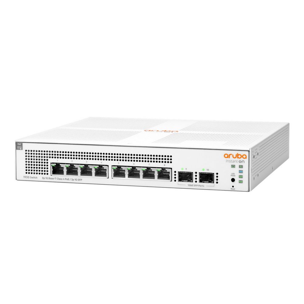 Коммутатор HPE Instant on 1930 JL681A 8G 2SFP 8PoE+ 124W управляемый