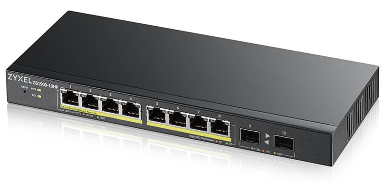 Коммутатор ZyXEL GS1900-10HP-EU0102F