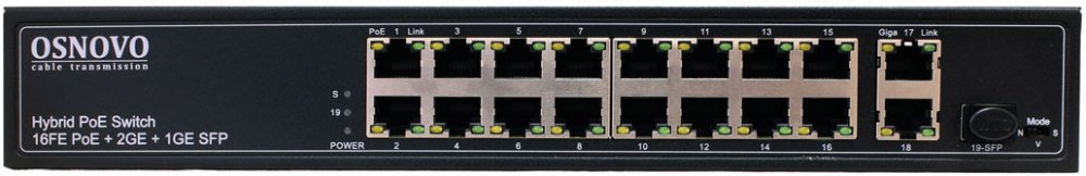 Коммутатор Osnovo SW-61621(300W) неуправляемый