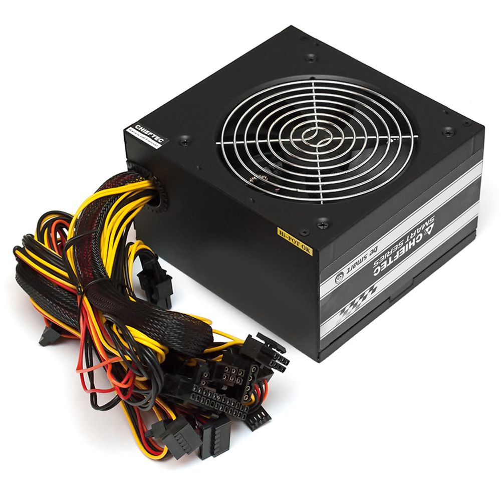 Блок питания Chieftec PSU GPS-700A8 700W Smart ser ATX2.3 230V Brown Box 12cm 80%+ Fan Active PFC 20+4, 8(4+4)p,8(6+2)p, 4xSATA, 2xMolex+Floppy (GPS-700A8)
