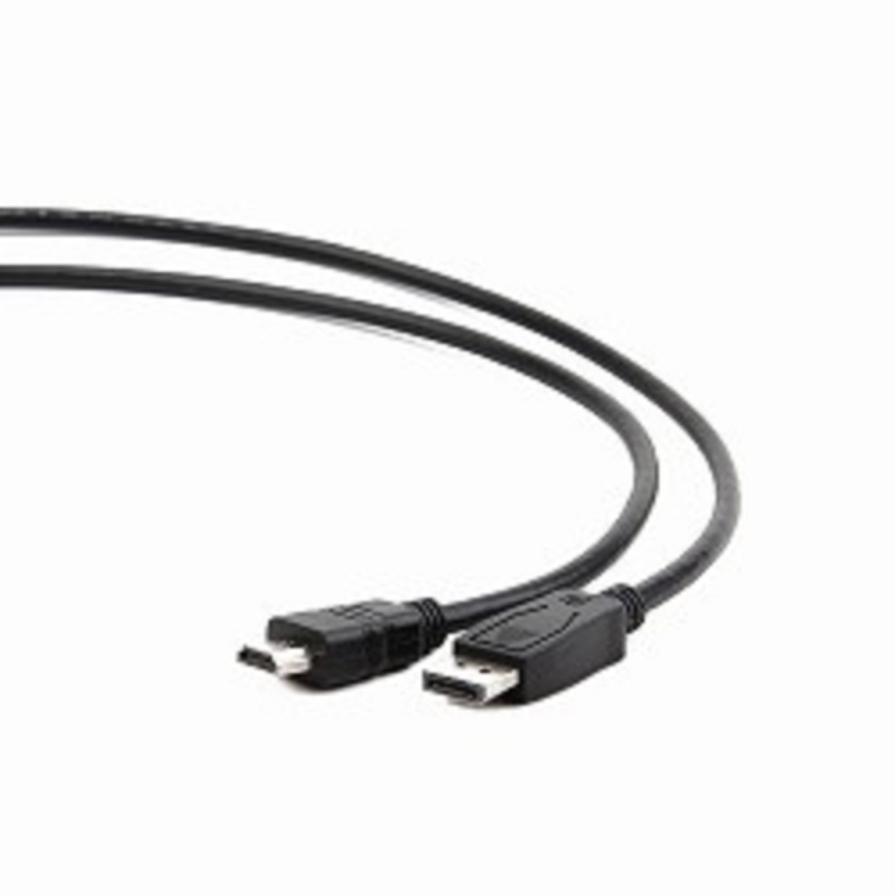 Кабель DisplayPort-HDMI Gembird/Cablexpert 1м, 20M/19M, черный, экран, пакет(CC-DP-HDMI-1M)