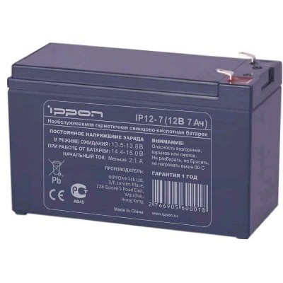 Батарея для UPS Ippon IP12-7 12V/7AH 669056