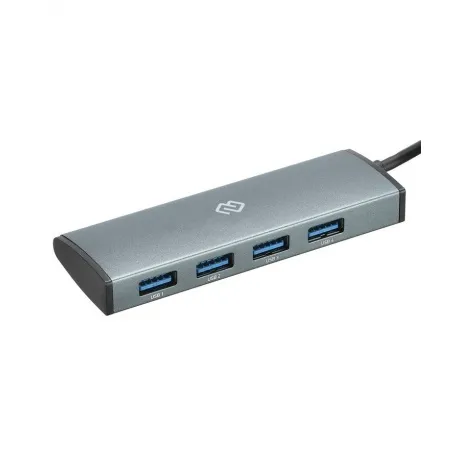 Хаб-разветвитель USB-C Digma HUB-4U3.0-UC-G 4порт. серый в Санкт-Петербурге
