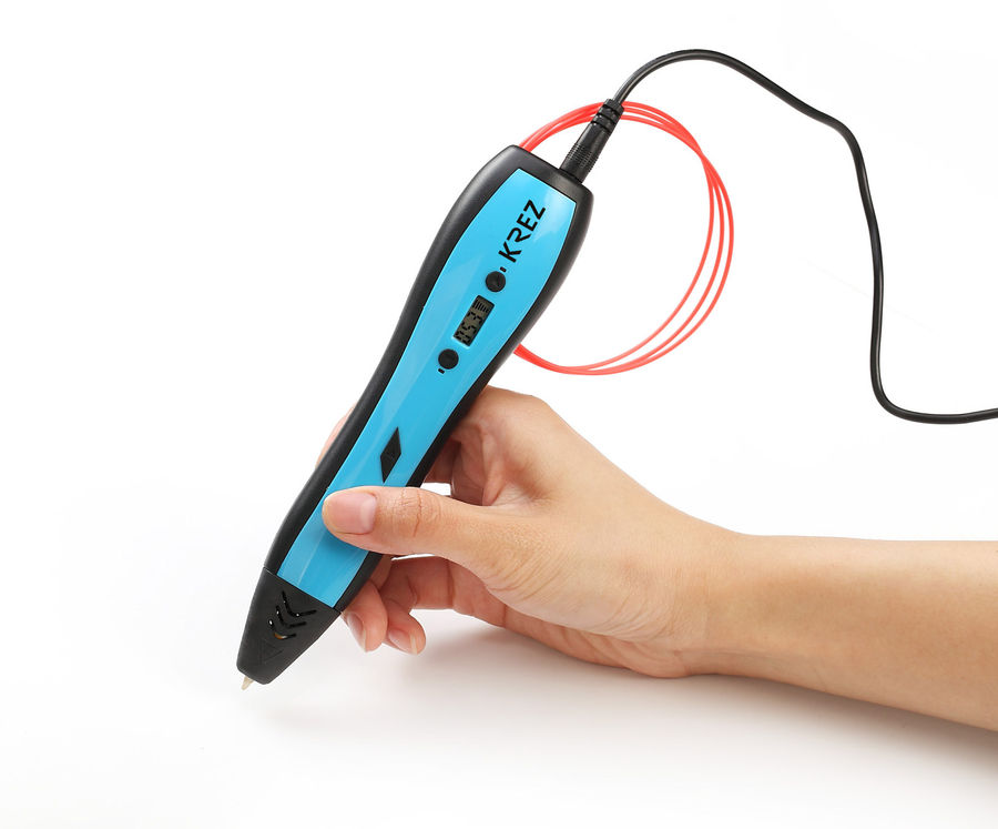 3D-ручка KREZ P3D02 голубая