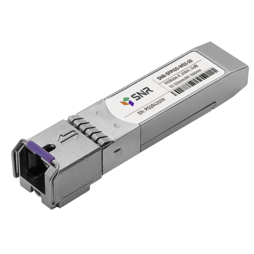 Модуль SFP WDM, дальность до 20км (14dB), 1550нм, 100Mb (LC)