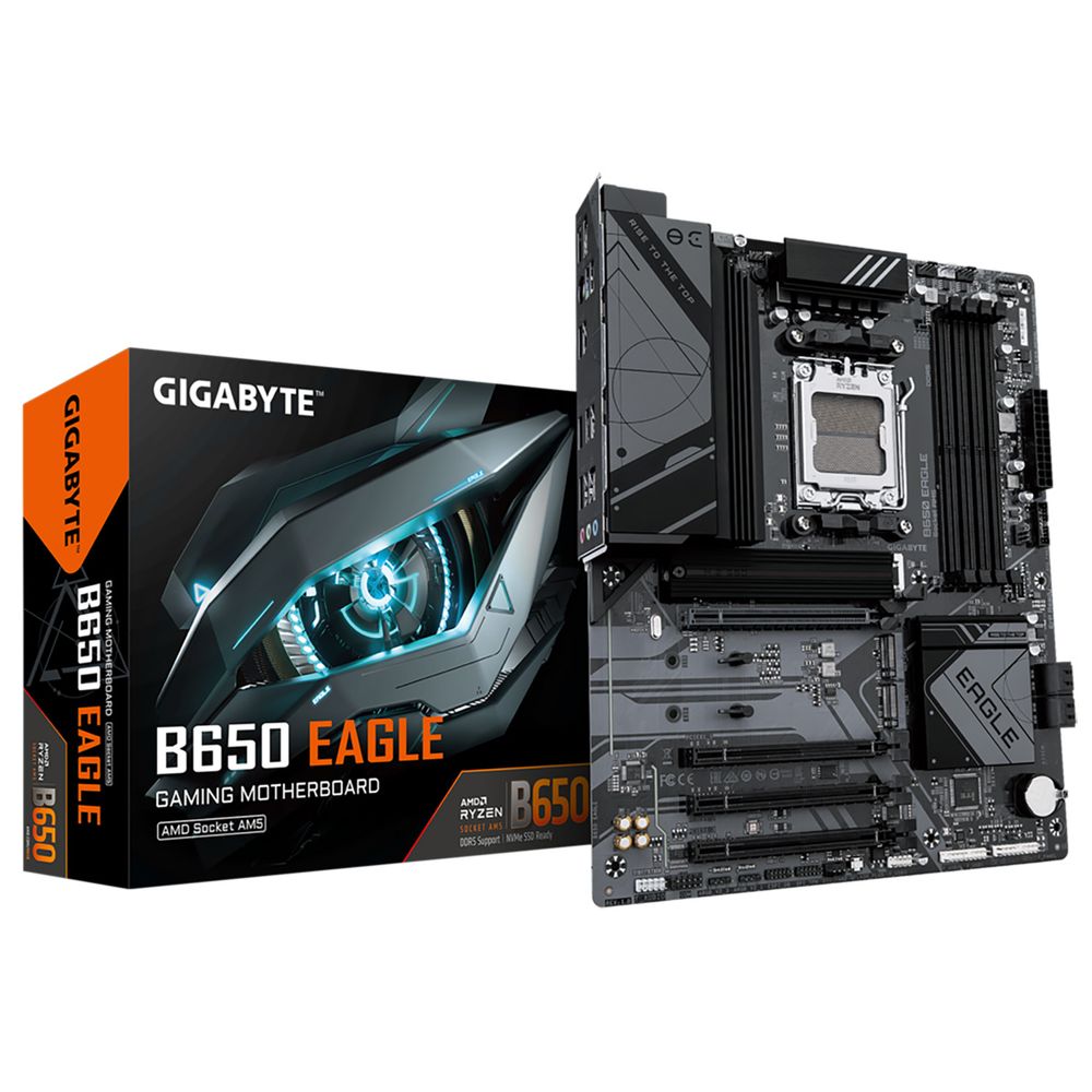 Материнская плата Gigabyte B650 EAGLE SocketAM5 AMD B650 4xDDR5 ATX AC`97 8ch(7.1) GbLAN RAID+HDMI+DP