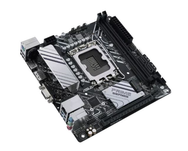Материнская плата ASUS PRIME H610I-PLUS D4-CSM, LGA1700, B610, 2*DDR4, D-sub+DP+HDMI, SATA 6.0, M.2, USB 3.2*3, USB 2.0*3, mITX; 90MB17X0-M0EBYC (PRIME H610I-PLUS D4-CSM)