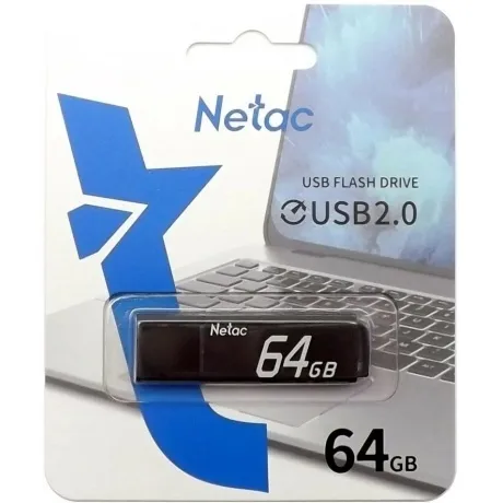 Флешка 64Gb Netac U351 USB 2.0 NT03U351N-064G-20BK в Санкт-Петербурге