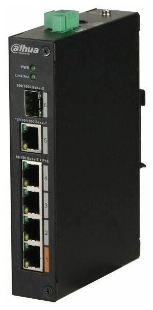 Коммутатор Dahua DH-PFS3106-4ET-60-V2
