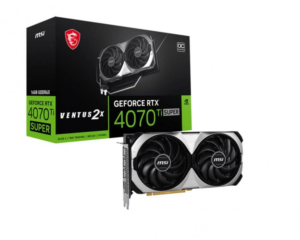 Видеокарта MSI GeForce RTX 4070TI Super (RTX 4070 TI SUPER16GVENTUS3XBL)