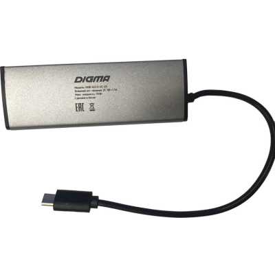 Разветвитель USB Digma HUB-4U2.0-UC-DS