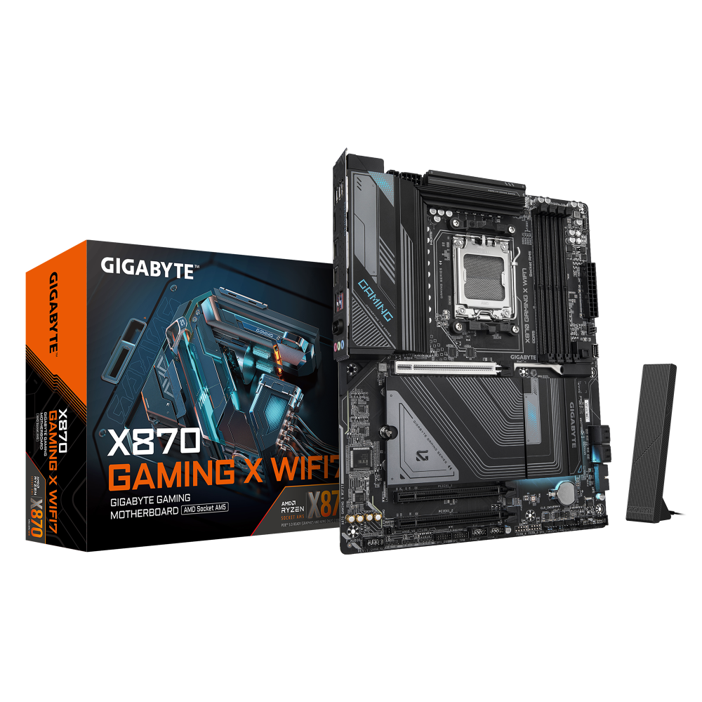 Материнская плата Gigabyte X870 GAMING X WIFI7 SocketAM5 AMD X870 ATX AC`97 8ch(7.1) 2.5Gg RAID+HDMI