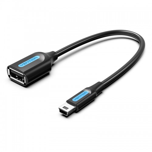 Адаптер переходник Vention OTG USB 2.0 AF/mini B 5pin - 0.15м Vention OTG USB 2.0 AF / mini B 5pin (CCTBB)