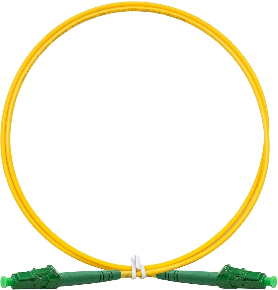 Патч-корд волоконно-оптический ExeGate FC-S-9-LC/APC-LC/APC-1M-LSZH (Шнур ВО SM 9/125 (OS2/G.652.D), LC/APC-LC/APC, Simplex, LSZH, 1м)
