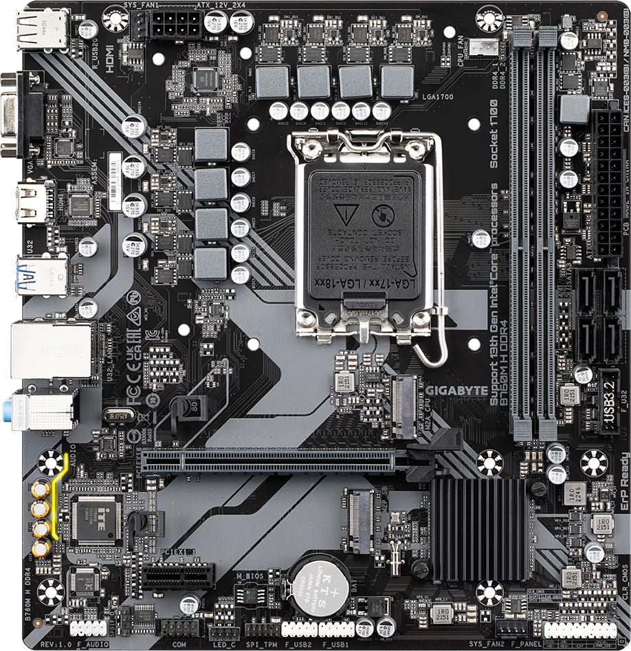 Материнская плата Gigabyte B760M H DDR4