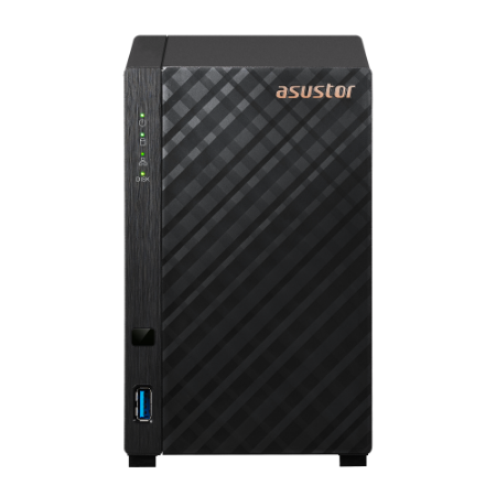 Cетевое хранилище ASUSTOR AS1102TL 2-Bay NAS/ARM64 64-bit 1.7GHz/1GBDDR4/noHDD,LFF(HDD,SSD)/1x1GbE(LAN)/USB3.2;90IX01K1-BW3S00 (AS1102TL)