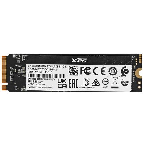 SSD жесткий диск M.2 2280 512GB AGAMMIXS70B-512G-CS ADATA