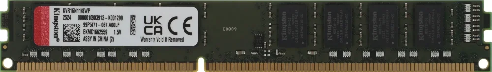 Память оперативная DDR3 Kingston 8Gb 1600MHz (KVR16N11/8WP) в Санкт-Петербурге