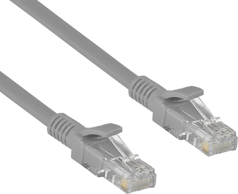 Патч-корд Exegate UTP-RJ45-RJ45-C6-CU-2M-GY, UTP, cat.6, 2м, медь, серый