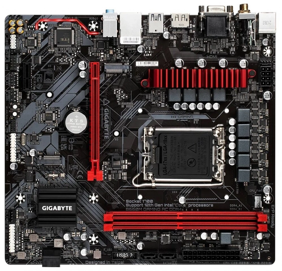 Материнская плата Gigabyte B660M GAMING AC DDR4