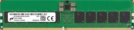 Оперативная память Micron DDR5 RDIMM 32GB 2Rx8 4800 MHz ECC Registered MTC20F2085S1RC48BA1, 1 year, OEM