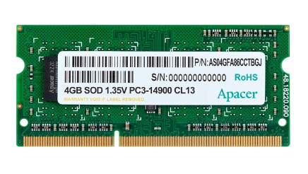 Модуль памяти SODIMM DDR3-1600 4GB DS.04G2K.KAM APACER