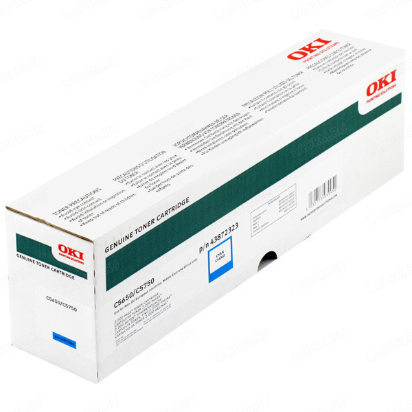 OKI C5650, C5750 тонер-картридж голубой