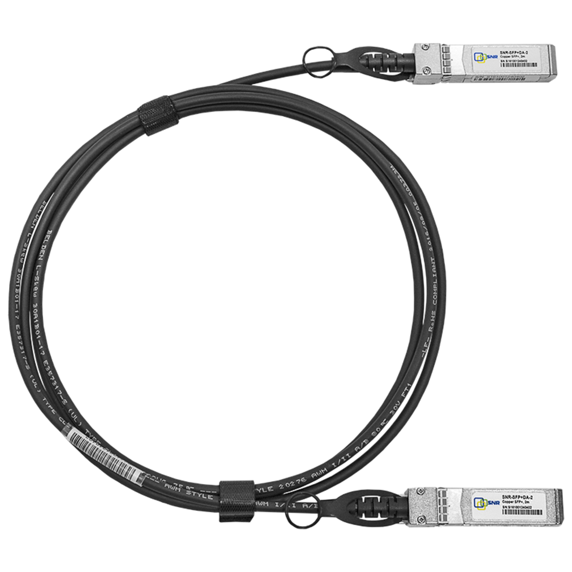 Кабельная сборка SNR Direct Attach Twinax Cable (DAC), SFP28 25Gb, 2м, SNR-SFP28-DA-2