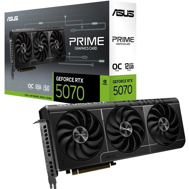 Видеокарта Asus GeForce RTX 5070 12Gb PRIME-RTX5070-O12G-WHITE (90YV0M19-M0NA00)