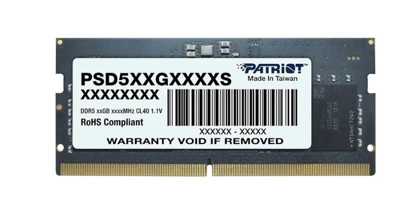 Память DDR5 16GB 5600MHz Patriot PSD516G560081S Signature RTL PC5-44800 CL46 SO-DIMM 288-pin 1.1В single rank Ret