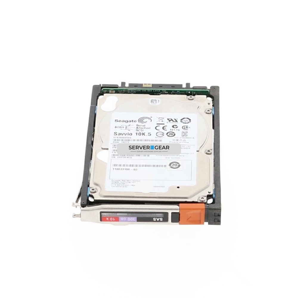 V3-2S10-300 Жесткий диск EMC 300GB 10K 2.5in 6Gb SAS HDD for VNX
