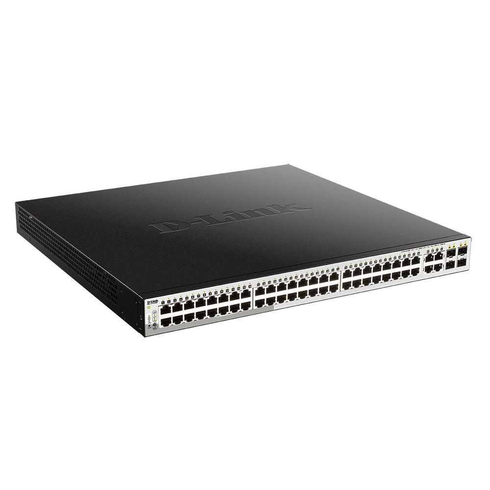 Коммутатор D-Link DGS-1210-52MP/FL1A 52G 48PoE+ 370W настраиваемый