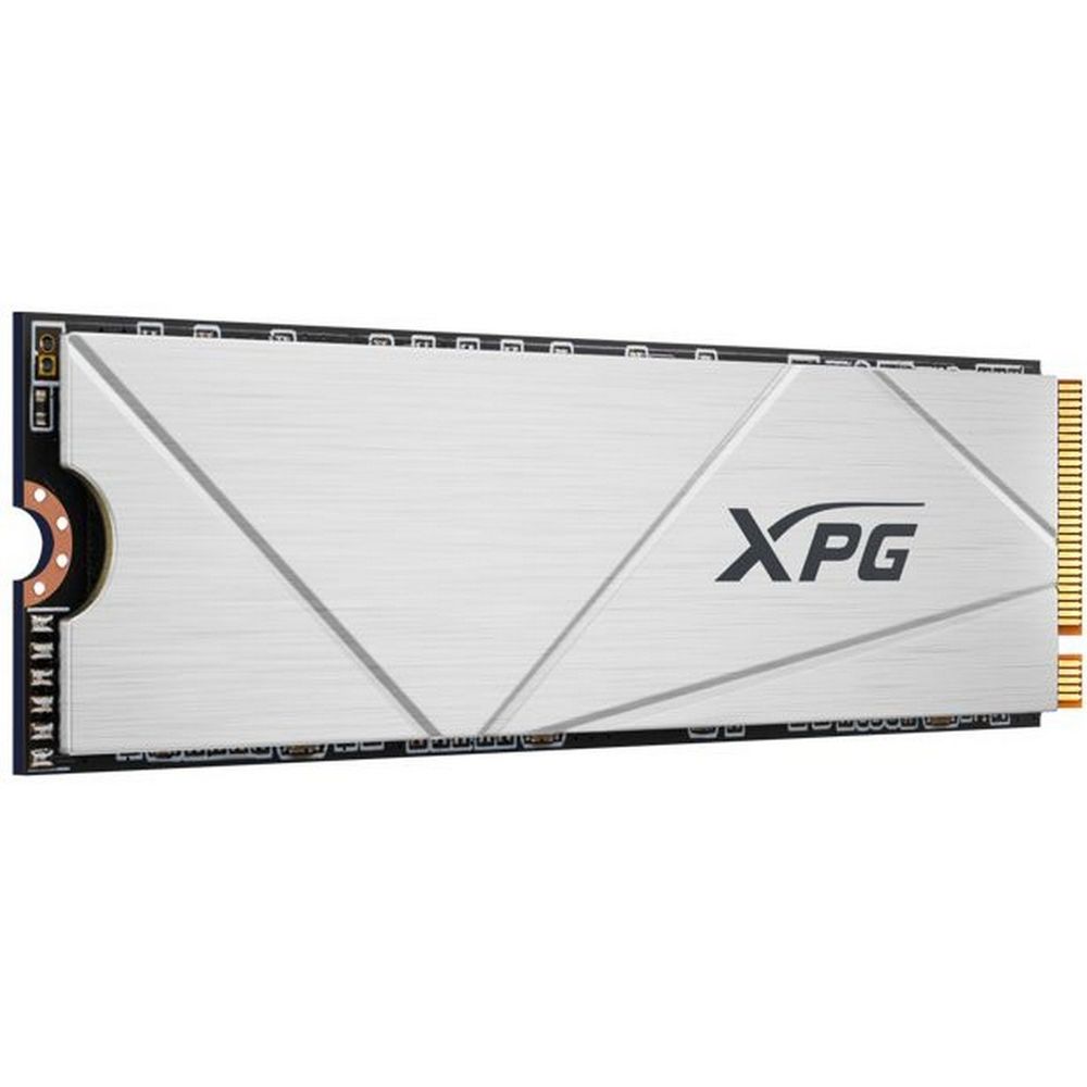 Твердотельный накопитель/ ADATA SSD GAMMIX S60 BLADE, 512GB, M.2(22x80mm), NVMe, PCIe 4.0 x4, 3D NAND, R/W 4700/1700MB/s, IOPs -/-, TBW 110, DWPD 0.12, with HeatSink (5 лет)