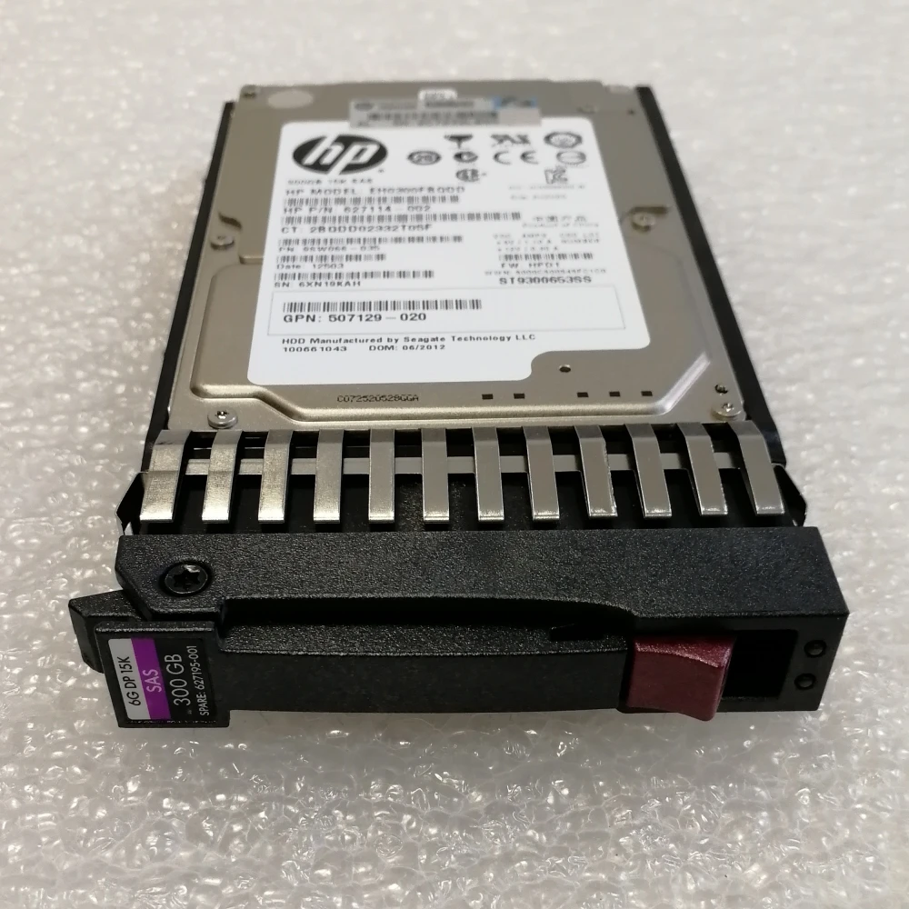 Жесткий диск HP 627117-B21 300 ГБ 6G 15K SAS 2.5' серверный HDD 627117-S21, 627195-001, 759202-001, EH0300JEDHC, 627114-002, EH0300FBQDD