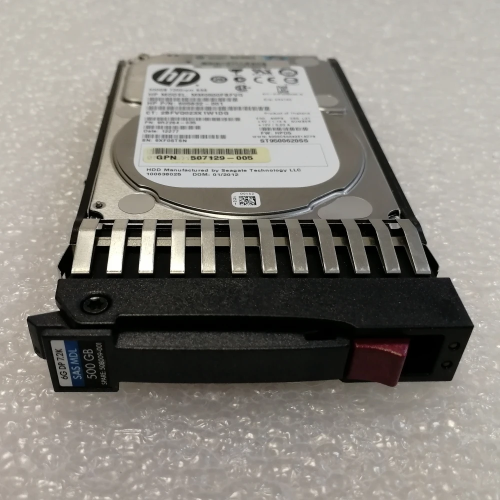 Жесткий диск HP 507610-B21 500 ГБ 6G 7.2K SAS 2.5' серверный HDD 507609-001, 508009-001, MM0500FAMYT