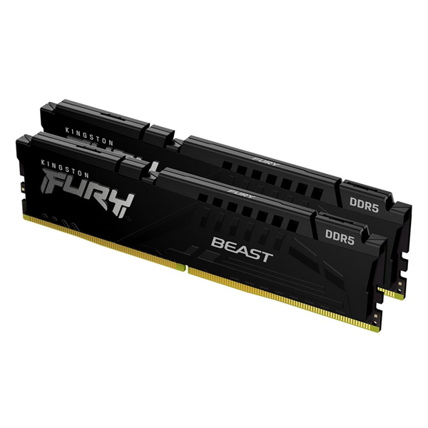 Модуль памяти Kingston 32GB U-DIMM DDR5 , 5600МГц, CL40 (Kit of 2) FURY Beast Black