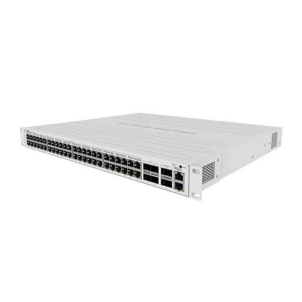 Коммутатор MikroTik CRS354-48P-4S+2Q+RM 1x100Mb 48G 4SFP+ 48PoE+ 700W управляемый