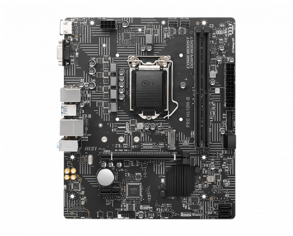 Материнская плата MSI PRO H410M-B