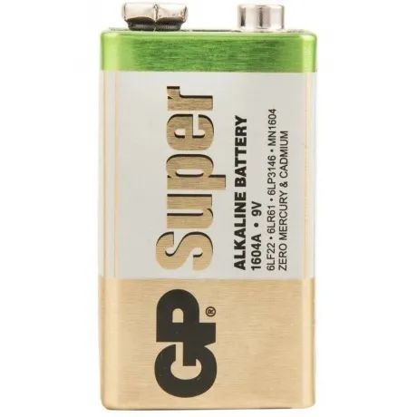 Батарейка алкалиновая GP Super Alkaline 9V Крона - 1 шт. на блистере в Санкт-Петербурге