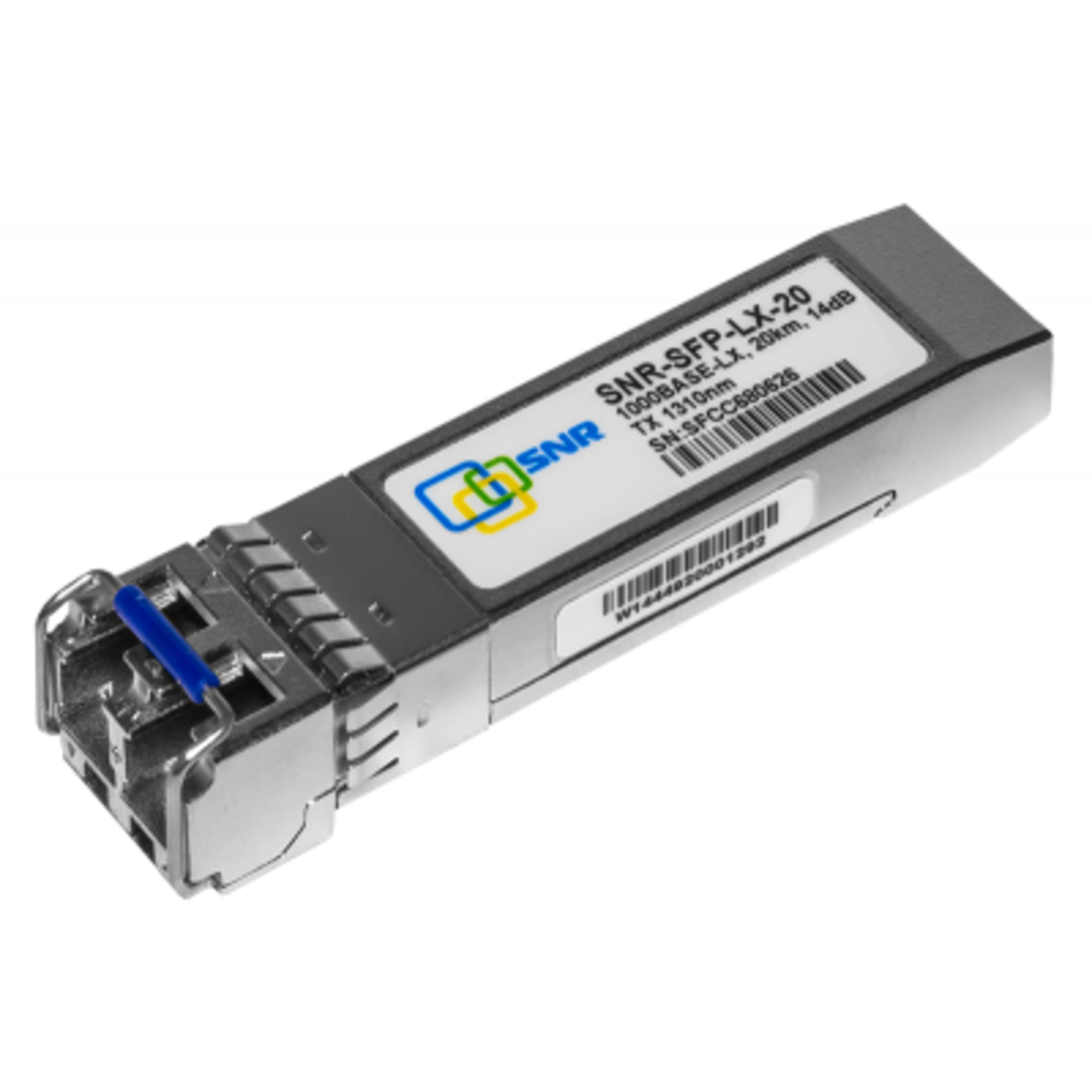 Модуль SFP SNR SNR-SFP-LX-20-I SFP оптический, дальность до 20км (14dB), 1310нм, индустриальный