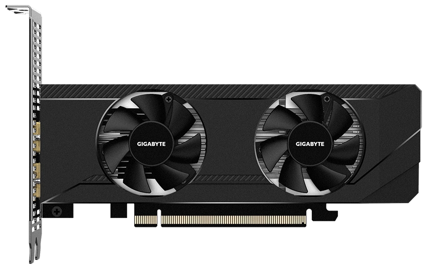 Видеокарта Gigabyte Radeon RX 6400 D6 LOW PROFILE (GV-R64D6-4GL)