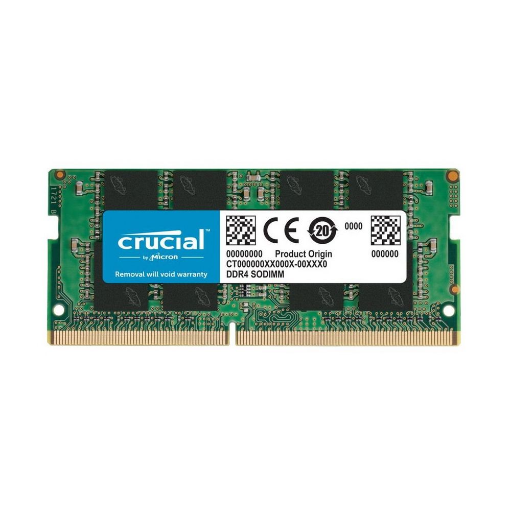 Оперативная память Crucial by Micron DDR4 16GB 3200MHz SODIMM (PC4-25600) CL22 SRx8 1.2V (Retail) (CT16G4SFS832A)