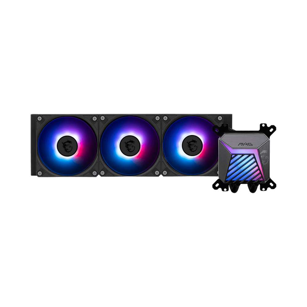 Жидкостная система охлаждения MSI MAG CORELIQUID A15 360 3 x ARGB Fan, ARGB Block