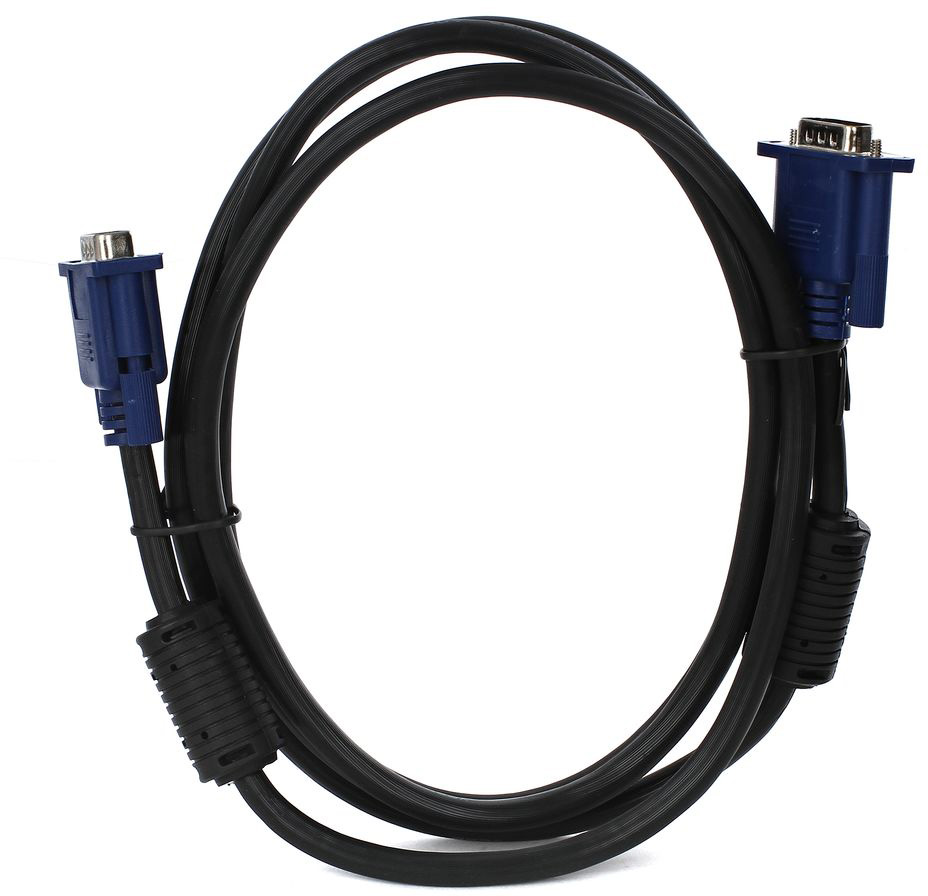 VCOM VVG6448-1.8M(O) Кабель монитор-SVGA card (15M-15M) 1,8м 2 фильтра[6937510840526]