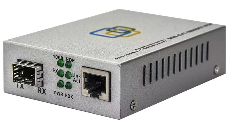 Медиаконвертер SNR-CVT-1000SFP-POE