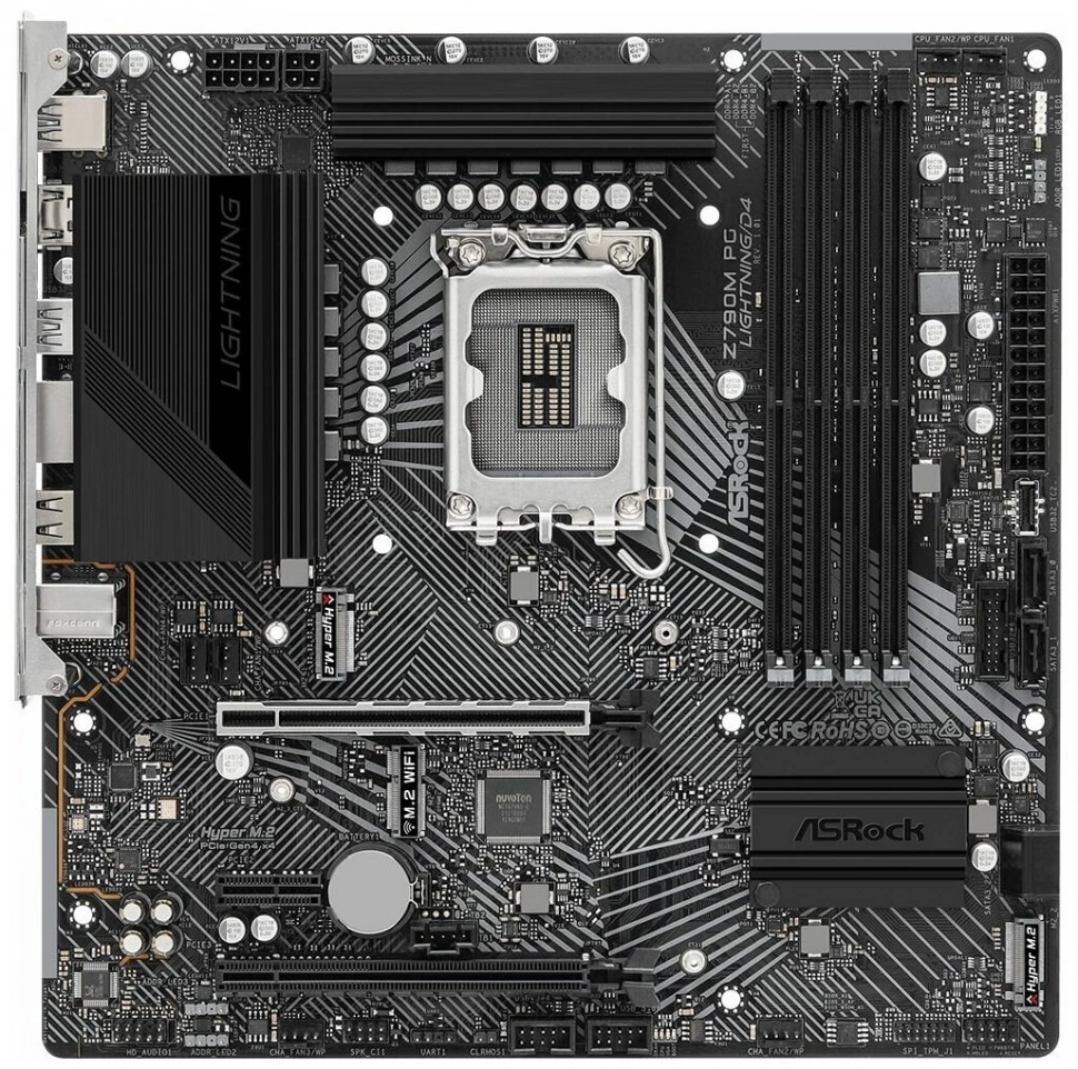 Материнская плата Asrock Z790M PG LIGHTNING/D4